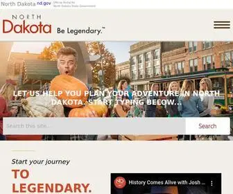 Ndtourism.com(North Dakota Tourism) Screenshot
