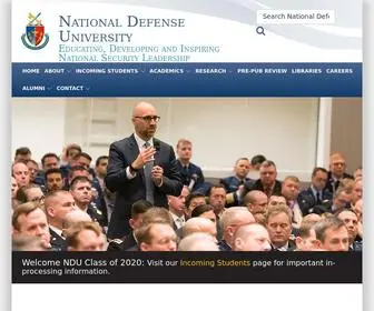 Ndu.edu(National Defense University) Screenshot