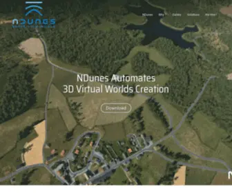 Ndunes.com(Real Time 3D Platform for Large Scale World Generation) Screenshot