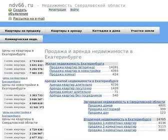 NDV66.ru(Недвижимость Свердловской области) Screenshot