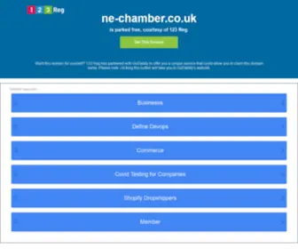 NE-Chamber.co.uk(North East England Chamber of Commerce) Screenshot