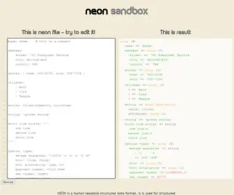 NE-ON.org(NEON sandbox) Screenshot