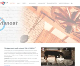 NE-Ovisnost.hr(Udruga za borbu protiv ovisnosti) Screenshot