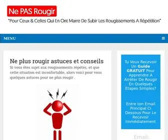 NE-Pas-Rougir.com(Ne plus rougir astuces et conseils) Screenshot