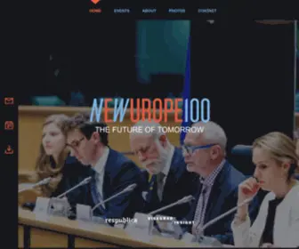 NE100.org(New Europe 100) Screenshot