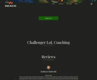 Neace.gg(League of Legends Coaching) Screenshot