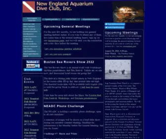 Neadc.org(New England Aquarium Dive Club) Screenshot