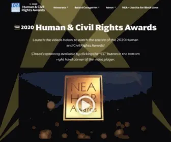 Neahcrawards.org(The 2021 Human & Civil Rights Awards) Screenshot