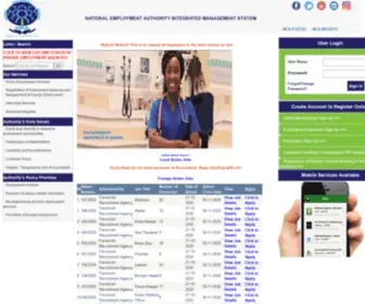 Neaims.go.ke(National Employment Authority Integrated Management System(NEAIMS)) Screenshot