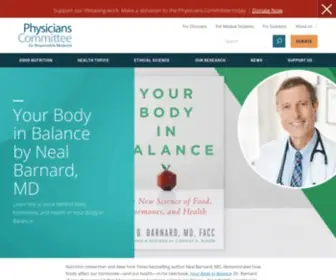 Nealbarnard.org(Your Body in Balance by Neal Barnard) Screenshot