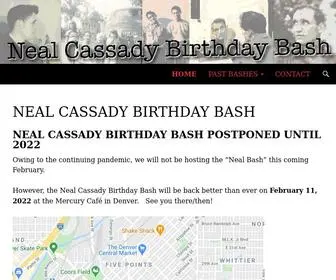 Nealcassadybirthdaybash.com(Celebrating the life of Denver’s self) Screenshot