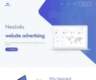 Nealinks.com(Website advertising platform) Screenshot