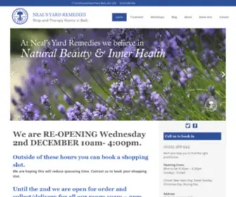 Nealsyardbath.com(The Natural Therapy Rooms at Neal’s Yard Remedies) Screenshot