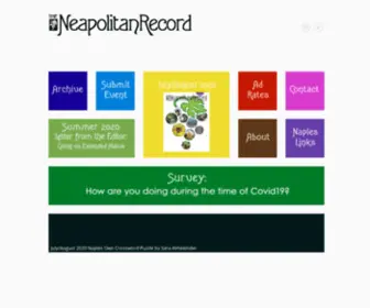 Neapolitanrecord.com(The only paper exclusively by & about Naples) Screenshot