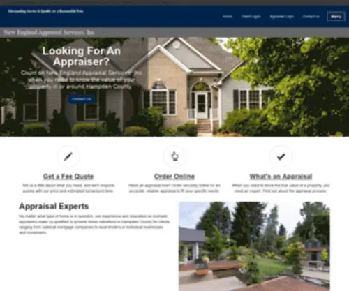Neappraisals.com(Massachusetts Real Estate Appraisers Connecticut CT Rhode Island) Screenshot