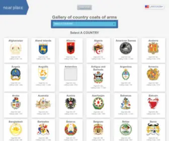 Near-Place.com(Gallery of country coats of arms) Screenshot