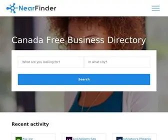 Nearfinderca.com(Canada Free Business Directory) Screenshot