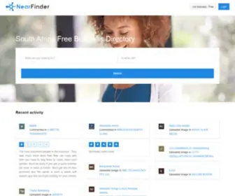 Nearfinderza.com(South Africa Free Business Directory) Screenshot