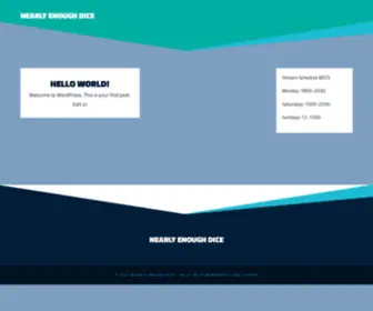 Nearlyenoughdice.com(Nearly Enough Dice) Screenshot
