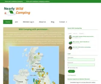 Nearlywildcamping.org(Nearly Wild Camping) Screenshot