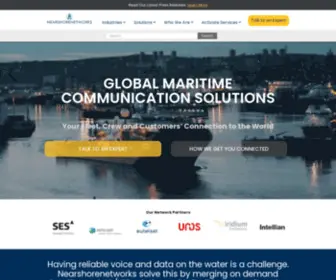 Nearshorenetworks.com(Vessel Satellite Communication Service) Screenshot