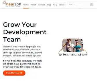 Nearsoft.com(Grow Your Development Team . Nearsoft was created by people who faced the same problems you are) Screenshot