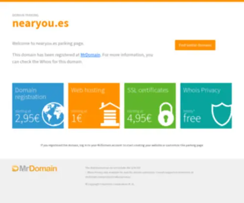 Nearyou.es(Registrado en DonDominio) Screenshot