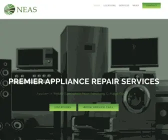 Neaservice.ca(Northern Electronic Appliance Repair Services) Screenshot