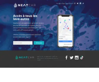 Neatcar.com(Application mobile pour les lave) Screenshot