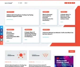 Neatcue.com(For Marketers) Screenshot