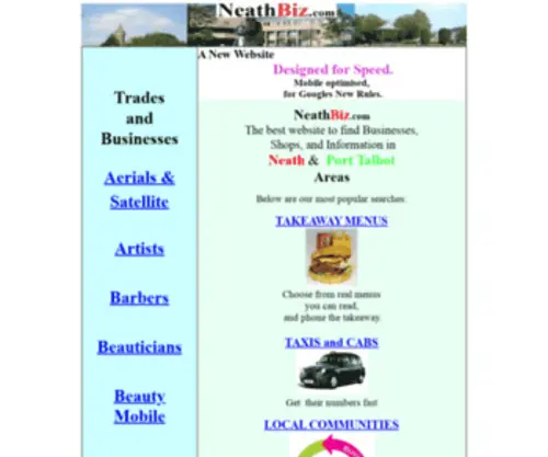 Neathbiz.com(The NeathBiz Area guide to businesses) Screenshot