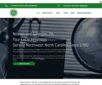 Neavesandgillespie.com(Family Law) Screenshot