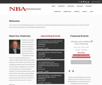 Nebankers.org(Nebraska Bankers Association) Screenshot