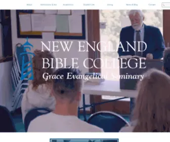 Nebc.edu(New England Bible College & Grace Evangelical Seminary) Screenshot