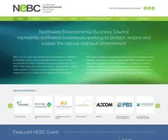 Nebc.org(Northwest Environmental Business Council) Screenshot