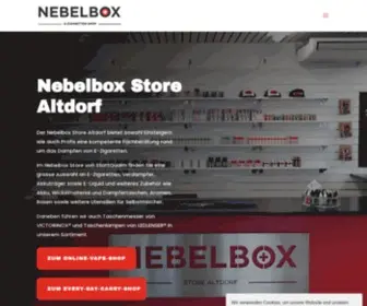 Nebelbox.ch(E-Zigaretten Shop Schweiz) Screenshot