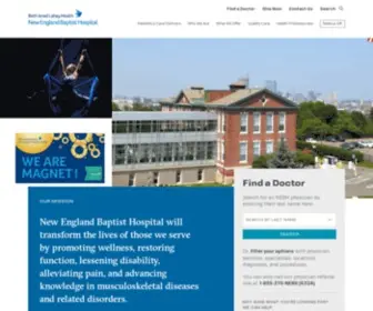 Nebh.org(New England Baptist Hospital) Screenshot