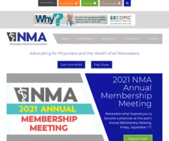 Nebmed.org(Nebraska Medical Association (NMA)) Screenshot