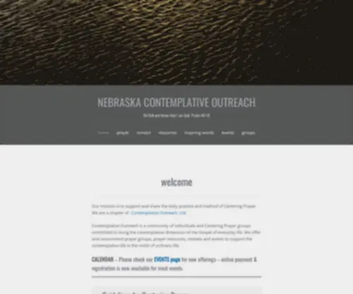 Nebraskacontemplativeoutreach.org(Nebraska Contemplative Outreach) Screenshot