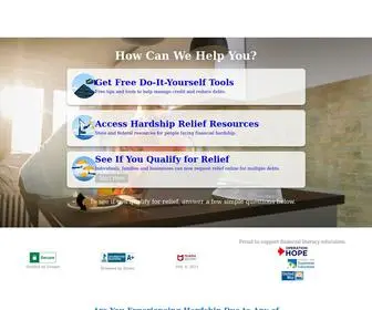 Nebraskadebtrelief.org(A free resource for Nebraska residents) Screenshot