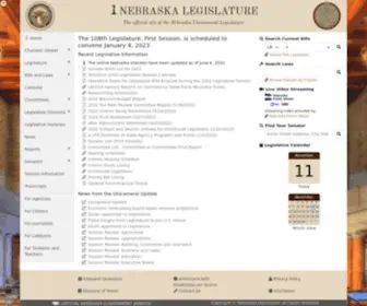Nebraskalegislature.gov(Nebraska legislature) Screenshot