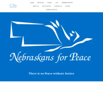 Nebraskansforpeace.org(NEBRASKANS FOR PEACE) Screenshot