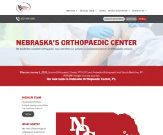 Nebraskaortho.com(Nebraska Orthopaedic Center) Screenshot