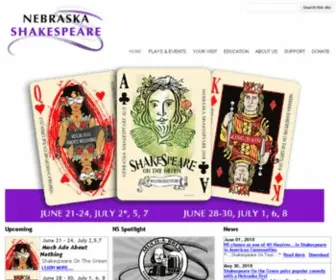 Nebraskashakespeare.com(Theatre) Screenshot