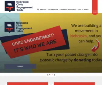 Nebraskatable.org(Nebraska Civic Engagement Table) Screenshot