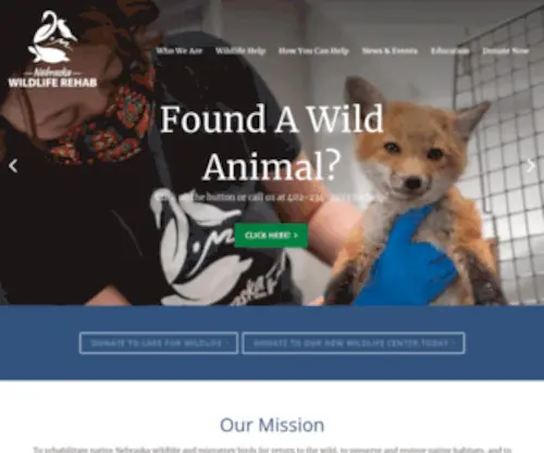 Nebraskawildliferehab.org(Wildlife Rescue) Screenshot