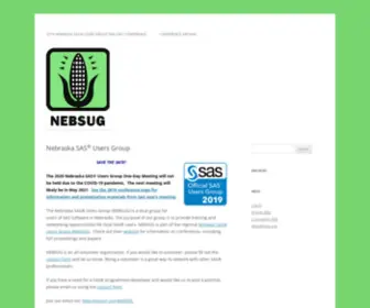 Nebsug.org(Nebraska SAS® Users Group) Screenshot