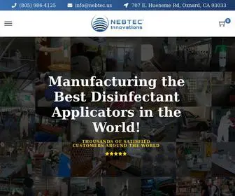 Nebtec.us(World's Best Disinfectant Applicators) Screenshot