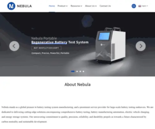 Nebulaate.com(Battery Test and ESS solutions) Screenshot