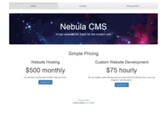Nebulacms.com(Nebulacms) Screenshot
